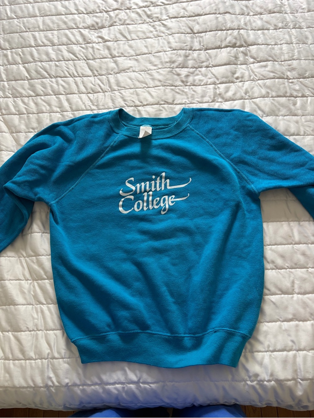 Smith College Teal Crewneck Sweatshirt vintage small